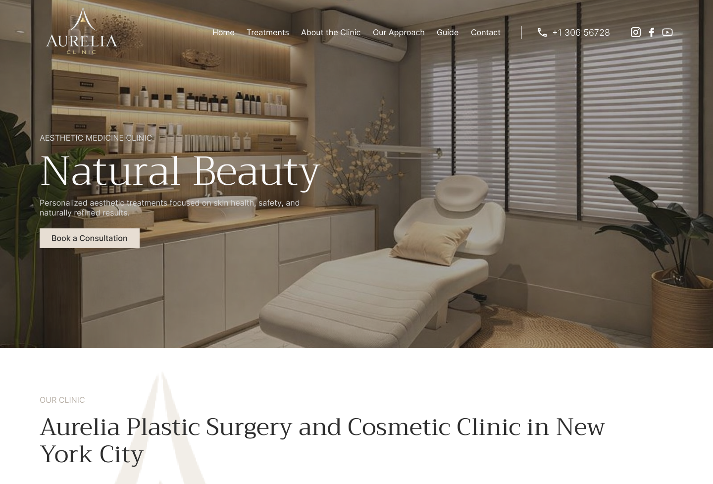 Aurelia Clinic — Trust, Aesthetics, Precision